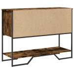 vidaXL Măsuță consolă, stejar fumuriu, 100x35x74,5 cm, lemn prelucrat vidaXL Măsuță consolă, stejar fumuriu, 100x35x74,5 cm, lemn prelucrat