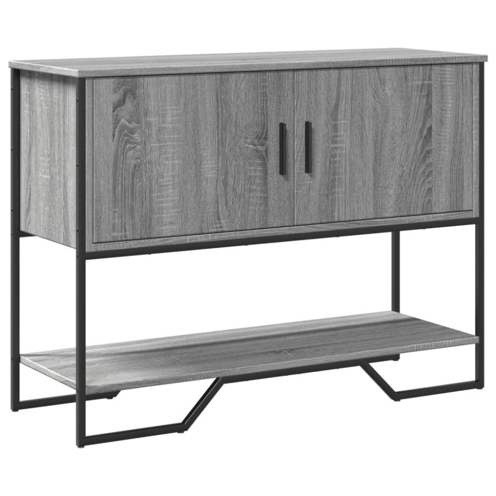 vidaXL Măsuță consolă, gri sonoma, 100x35x74,5 cm, lemn prelucrat