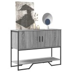 vidaXL Măsuță consolă, gri sonoma, 100x35x74,5 cm, lemn prelucrat vidaXL Măsuță consolă, gri sonoma, 100x35x74,5 cm, lemn prelucrat