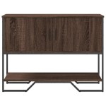 vidaXL Măsuță consolă, stejar maro, 100x35x74,5 cm, lemn prelucrat vidaXL Măsuță consolă, stejar maro, 100x35x74,5 cm, lemn prelucrat