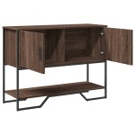 vidaXL Măsuță consolă, stejar maro, 100x35x74,5 cm, lemn prelucrat vidaXL Măsuță consolă, stejar maro, 100x35x74,5 cm, lemn prelucrat