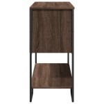 vidaXL Măsuță consolă, stejar maro, 100x35x74,5 cm, lemn prelucrat vidaXL Măsuță consolă, stejar maro, 100x35x74,5 cm, lemn prelucrat