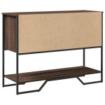 vidaXL Măsuță consolă, stejar maro, 100x35x74,5 cm, lemn prelucrat vidaXL Măsuță consolă, stejar maro, 100x35x74,5 cm, lemn prelucrat