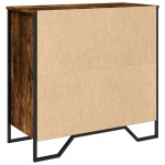 vidaXL Dulap, stejar fumuriu, 78x35,5x74,5 cm, lemn prelucrat