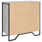 vidaXL Servantă, gri sonoma, 78x35,5x74,5 cm, lemn compozit