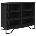 vidaXL Dulap, negru, 91x35,5x74,5 cm, lemn prelucrat