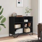 vidaXL Dulap, negru, 91x35,5x74,5 cm, lemn prelucrat