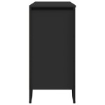vidaXL Dulap, negru, 91x35,5x74,5 cm, lemn prelucrat