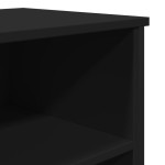 vidaXL Dulap, negru, 91x35,5x74,5 cm, lemn prelucrat