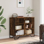 vidaXL Dulap, stejar fumuriu, 91x35,5x74,5 cm, lemn prelucrat