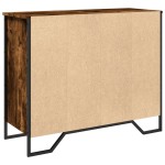 vidaXL Dulap, stejar fumuriu, 91x35,5x74,5 cm, lemn prelucrat