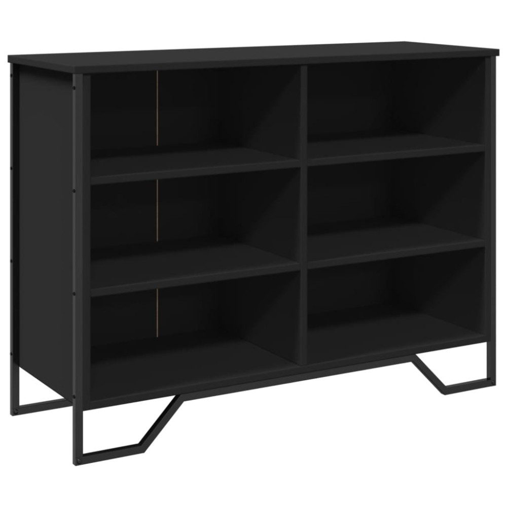 vidaXL Dulap, negru, 101x35,5x74,5 cm, lemn prelucrat