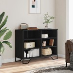 vidaXL Dulap, negru, 101x35,5x74,5 cm, lemn prelucrat