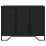 vidaXL Dulap, negru, 97x32,5x74,5 cm, lemn prelucrat