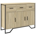 vidaXL Dulap, stejar sonoma, 97x32,5x74,5 cm, lemn prelucrat