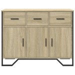 vidaXL Dulap, stejar sonoma, 97x32,5x74,5 cm, lemn prelucrat