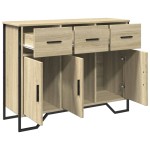 vidaXL Dulap, stejar sonoma, 97x32,5x74,5 cm, lemn prelucrat