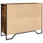 vidaXL Dulap, stejar fumuriu, 97x32,5x74,5 cm, lemn prelucrat