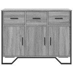 vidaXL Dulap, gri sonoma, 97x32,5x74,5 cm, lemn prelucrat