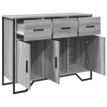 vidaXL Dulap, gri sonoma, 97x32,5x74,5 cm, lemn prelucrat