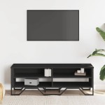 vidaXL Dulap TV, negru, 122x34x41 cm, lemn prelucrat