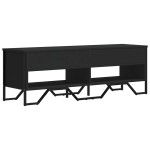 vidaXL Dulap TV, negru, 122x34x41 cm, lemn prelucrat