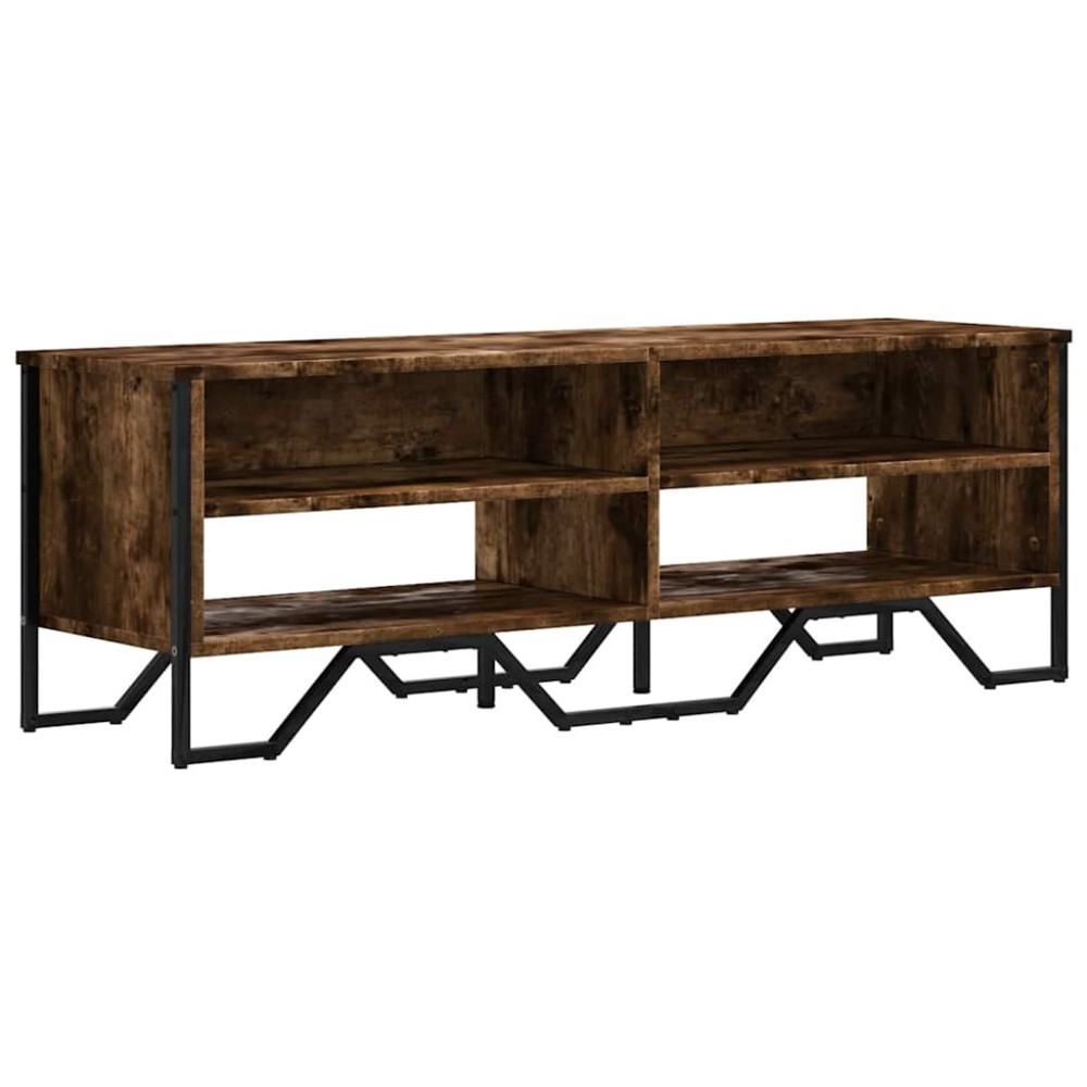 vidaXL Dulap TV, stejar fumuriu, 122x34x41 cm, lemn prelucrat