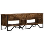 vidaXL Dulap TV, stejar fumuriu, 122x34x41 cm, lemn prelucrat