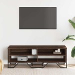 vidaXL Dulap TV, stejar maro, 122x34x41 cm, lemn prelucrat vidaXL Dulap TV, stejar maro, 122x34x41 cm, lemn prelucrat