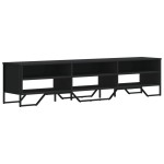 vidaXL Dulap TV, negru, 180x34x41 cm, lemn prelucrat vidaXL Dulap TV, negru, 180x34x41 cm, lemn prelucrat