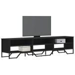 vidaXL Dulap TV, negru, 180x34x41 cm, lemn prelucrat vidaXL Dulap TV, negru, 180x34x41 cm, lemn prelucrat