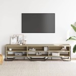 vidaXL Dulap TV, stejar sonoma, 180x34x41 cm, lemn prelucrat vidaXL Dulap TV, stejar sonoma, 180x34x41 cm, lemn prelucrat