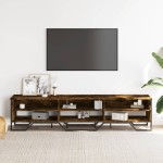 vidaXL Dulap TV, stejar fumuriu, 180x34x41 cm, lemn prelucrat vidaXL Dulap TV, stejar fumuriu, 180x34x41 cm, lemn prelucrat