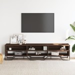vidaXL Dulap TV, stejar maro, 180x34x41 cm, lemn prelucrat vidaXL Dulap TV, stejar maro, 180x34x41 cm, lemn prelucrat