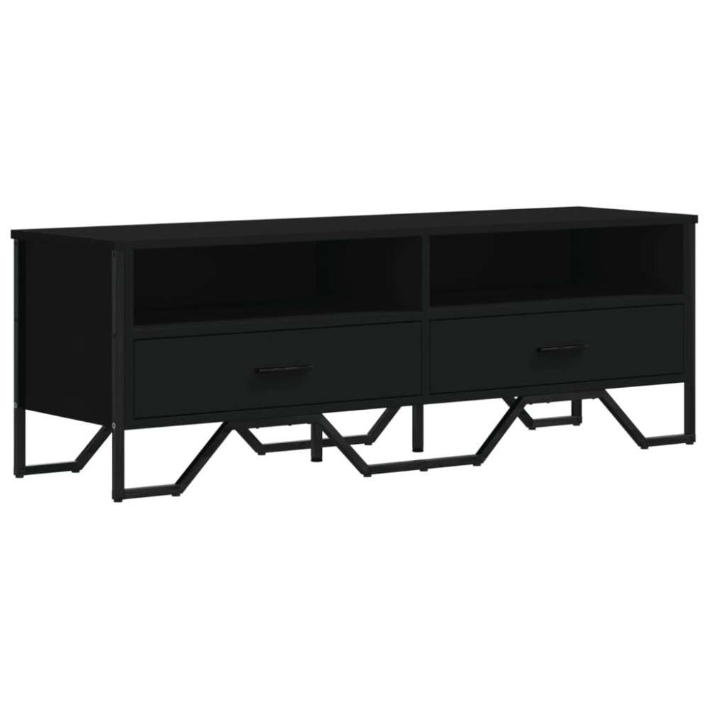 vidaXL Dulap TV, negru, 122x34x41 cm, lemn prelucrat