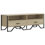 vidaXL Dulap TV, stejar sonoma, 122x34x41 cm, lemn prelucrat vidaXL Dulap TV, stejar sonoma, 122x34x41 cm, lemn prelucrat