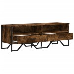 vidaXL Dulap TV, stejar fumuriu, 122x34x41 cm, lemn prelucrat