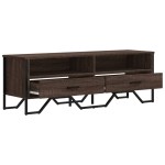 vidaXL Dulap TV, stejar maro, 122x34x41 cm, lemn prelucrat vidaXL Dulap TV, stejar maro, 122x34x41 cm, lemn prelucrat