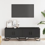 vidaXL Dulap TV, negru, 122x34x41 cm, lemn prelucrat