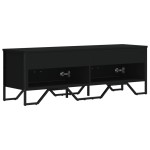 vidaXL Dulap TV, negru, 122x34x41 cm, lemn prelucrat
