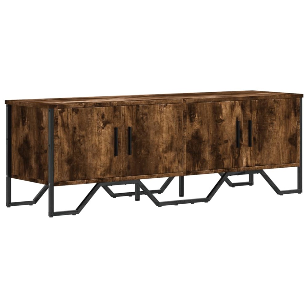 vidaXL Dulap TV, stejar fumuriu, 122x34x41 cm, lemn prelucrat