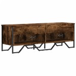 vidaXL Dulap TV, stejar fumuriu, 122x34x41 cm, lemn prelucrat