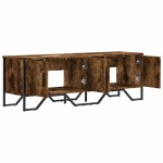 vidaXL Dulap TV, stejar fumuriu, 122x34x41 cm, lemn prelucrat