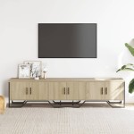 vidaXL Dulap TV, stejar sonoma, 180x34x41 cm, lemn prelucrat vidaXL Dulap TV, stejar sonoma, 180x34x41 cm, lemn prelucrat