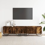 vidaXL Dulap TV, stejar fumuriu, 180x34x41 cm, lemn prelucrat