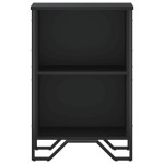 vidaXL Bibliotecă, negru, 50x31x74,5 cm, lemn prelucrat