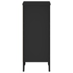 vidaXL Bibliotecă, negru, 50x31x74,5 cm, lemn prelucrat