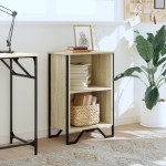 vidaXL Bibliotecă, stejar sonoma, 50x31x74,5 cm, lemn prelucrat vidaXL Bibliotecă, stejar sonoma, 50x31x74,5 cm, lemn prelucrat