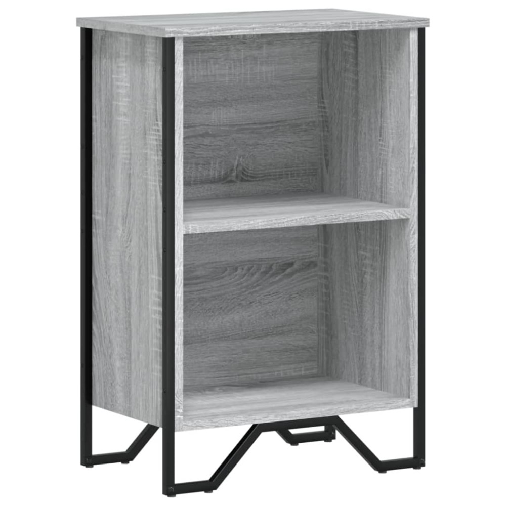 vidaXL Bibliotecă, gri sonoma, 50x31x74,5 cm, lemn prelucrat