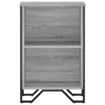 vidaXL Bibliotecă, gri sonoma, 50x31x74,5 cm, lemn prelucrat vidaXL Bibliotecă, gri sonoma, 50x31x74,5 cm, lemn prelucrat